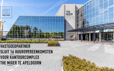 VastgoedPartner sluit 16 huurovereenkomsten voor kantoorcomplex The Mixer te Apeldoorn